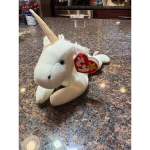Ty Beanie Baby Mystic The Unicorn TAG ERROR 1993/1994 PVC Pellets